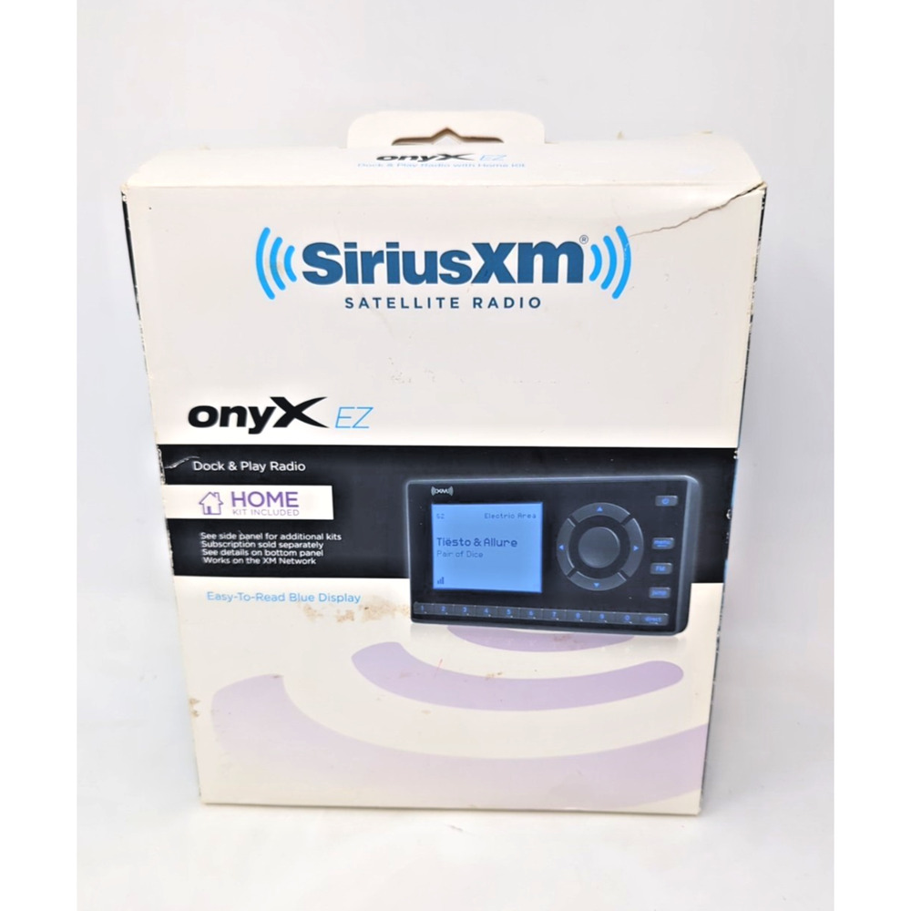 SiriusXM Onyx EZ Satellite Radio with Home Kit XEZ1H1 Complete in box